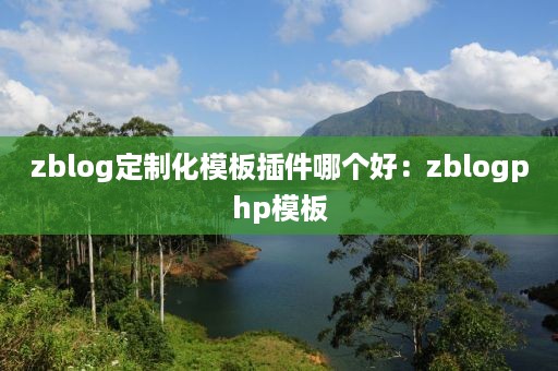 zblog定制化模板插件哪个好：zblogphp模板